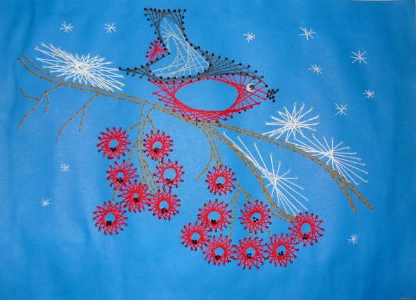초심자를위한 계획에 따라 isonite를 embroidering