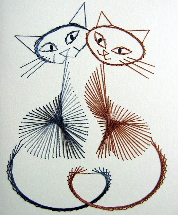 초심자를위한 계획에 따라 isonite를 embroidering