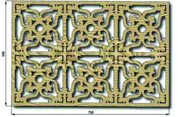 커팅 실 (openwork)과 스텐실