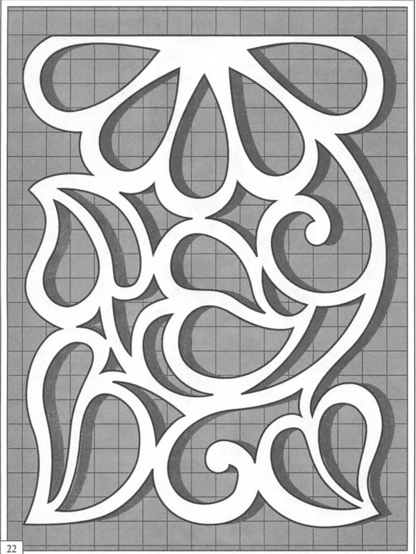 커팅 실 (openwork)과 스텐실