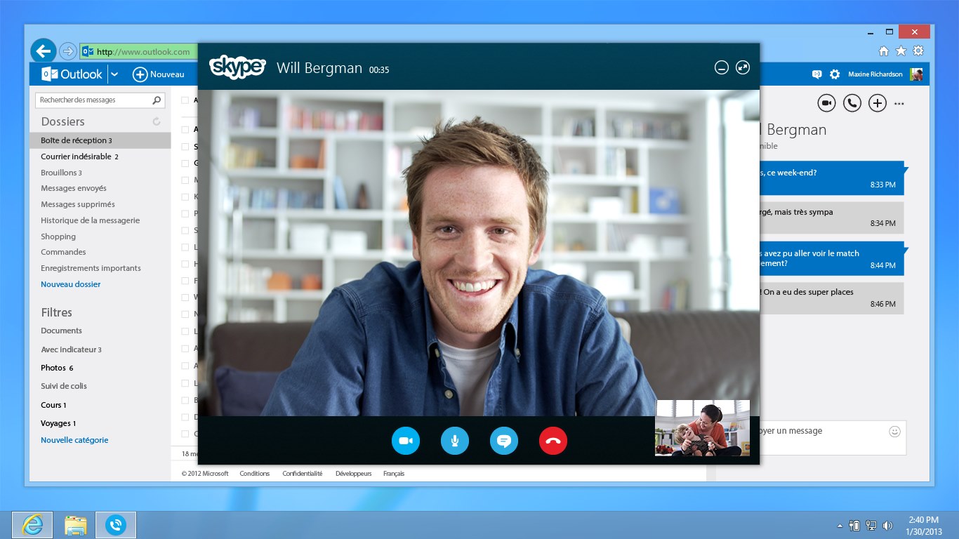 Skype의 남자