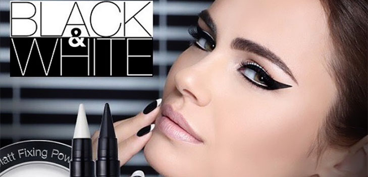 흑백 : 메이크업 컬렉션 Isadora The Monochrome Look