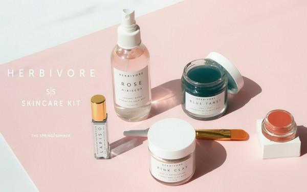 Ecolinia Herbivore Botanicals 피곤한 피부를위한 S / S 스킨 케어 키트