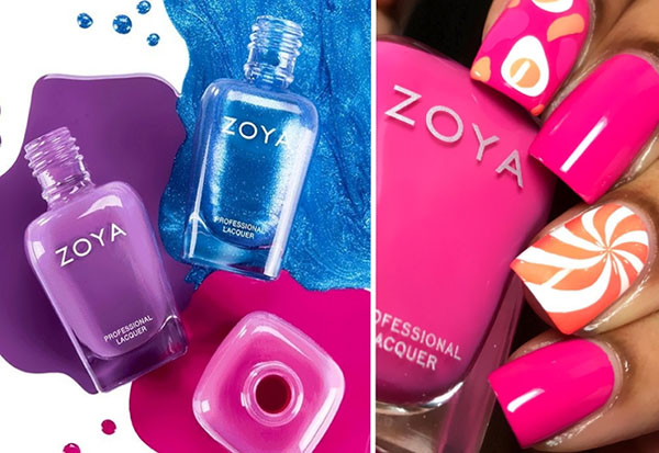 주홍 색 : 바니시 여름 컬렉션 Zoya and Mavala