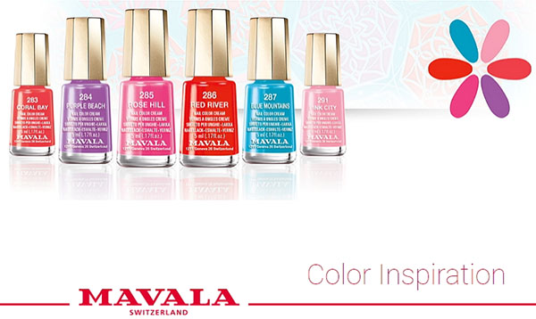 주홍 색 : 바니시 여름 컬렉션 Zoya and Mavala