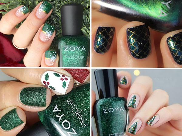 Zoya Enchanted 와니스와 함께하는 가장 좋은 새해 네일 아트