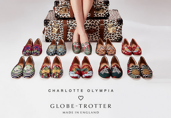 휴가를위한 시간 : travel-collection Globe-Trotter x Charlotte Olympia