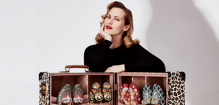 휴가를위한 시간 : travel-collection Globe-Trotter x Charlotte Olympia