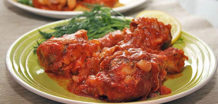 Chahokhbili 닭에서 : 요리하는 방법