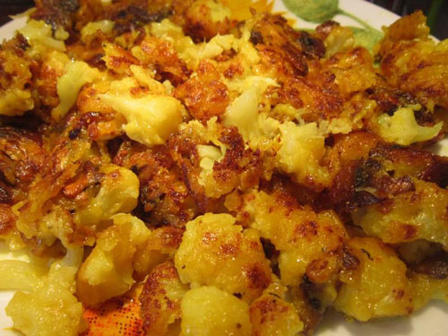 배터에있는 콜리 플라워 : 요리하는 방법 맛있는