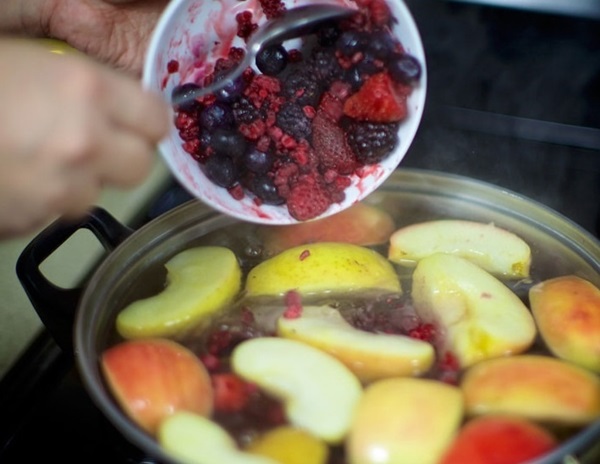 초코 베리 ashberry에서 설탕에 절인 과일