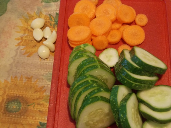 겨울에는 마늘과 함께 맛있는 오이