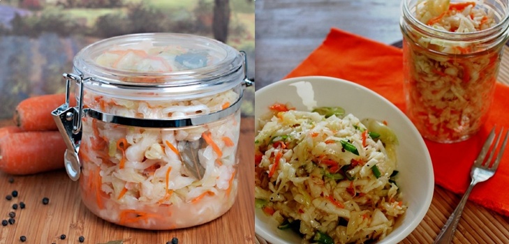 겨울을위한 양배추 요리법 : 맛있는 샐러드, 식초없는 아스피린, 살균하지 않은 빌릿