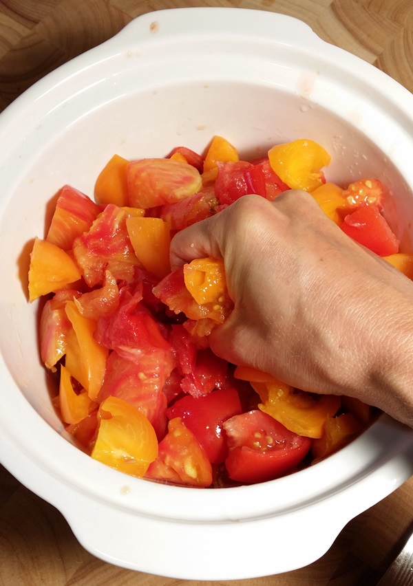 겨울을위한 토마토 샐러드
