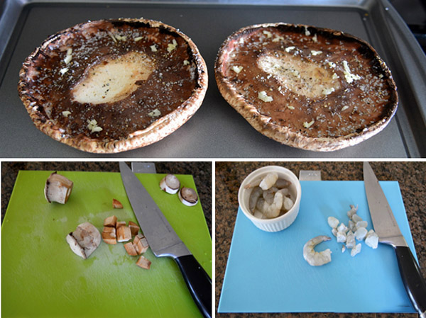토마토와 새우를 넣은 구운 샴 피뇽, 맛있는 요리법